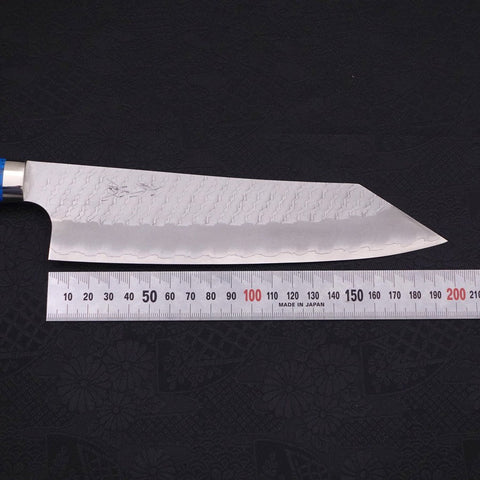 Kiritsuke SG-2 Tsuchime Blauer Türkis Griff 200mm-[Musashi]-[Japan-Küchenmesser]