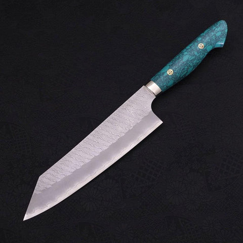 Kiritsuke SG-2 Tsuchime Grüner Türkis Griff 200mm-[Musashi]-[Japan-Küchenmesser]