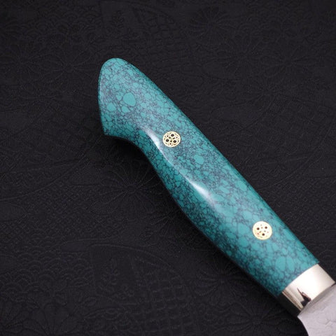 Kiritsuke SG-2 Tsuchime Grüner Türkis Griff 200mm-[Musashi]-[Japan-Küchenmesser]