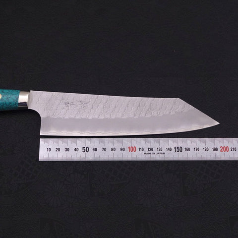Kiritsuke SG-2 Tsuchime Grüner Türkis Griff 200mm-[Musashi]-[Japan-Küchenmesser]