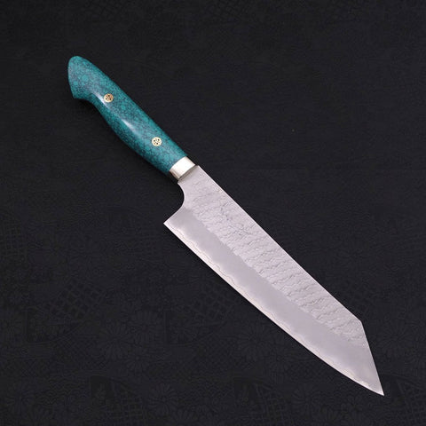 Kiritsuke SG-2 Tsuchime Grüner Türkis Griff 200mm-[Musashi]-[Japan-Küchenmesser]