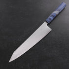 Kiritsuke SG-2 Wellen Nickel Damast Blauer Ahornholz Griff 240mm-[Musashi]-[Japan-Küchenmesser]