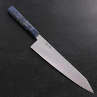 Kiritsuke SG-2 Wellen Nickel Damast Blauer Ahornholz Griff 240mm-[Musashi]-[Japan-Küchenmesser]