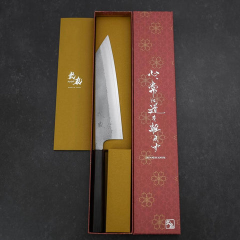 Kiritsuke SKD11 Nashiji Ebony Handle 210mm (8.3”)-[Musashi]-[Japan-Küchenmesser]