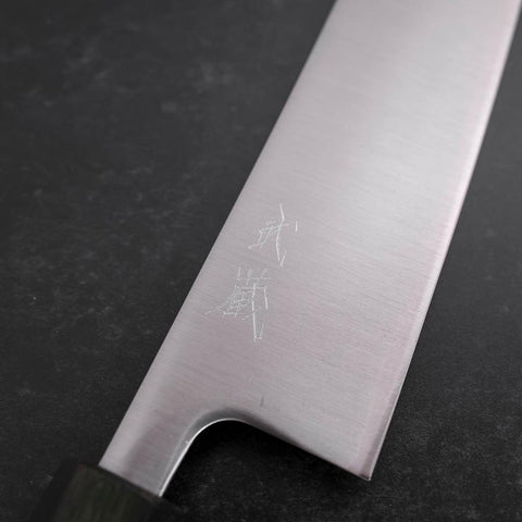 Kiritsuke SLD Poliert Grüner Urushi Griff 240mm-[Musashi]-[Japan-Küchenmesser]