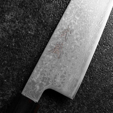 Kiritsuke SLD Schwarzer Damast Ebenholz Griff 205mm-[Musashi]-[Japan-Küchenmesser]