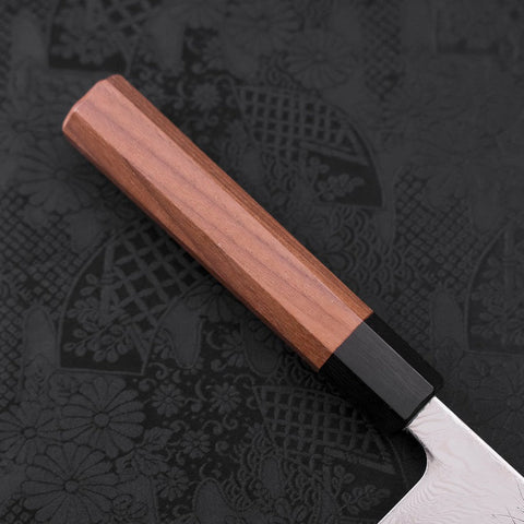 Kiritsuke SLD Wellen-Nickel Damast Walnussholz Griff 210mm-[Musashi]-[Japan-Küchenmesser]