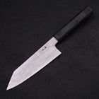 Kiritsuke Santoku Blue Steel #1 Suminagashi Schwarzer Ishime Griff 170mm-[Musashi]-[Japan-Küchenmesser]