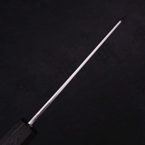Kiritsuke Santoku Blue Steel #1 Suminagashi Schwarzer Ishime Griff 170mm-[Musashi]-[Japan-Küchenmesser]