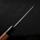 Kiritsuke Santoku White Steel #2 Kasumi Büffelhorn und Teakholz Griff 180mm-[Musashi]-[Japan-Küchenmesser]