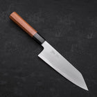 Kiritsuke Santoku White Steel #2 Kasumi Büffelhorn und Teakholz Griff 180mm-[Musashi]-[Japan-Küchenmesser]