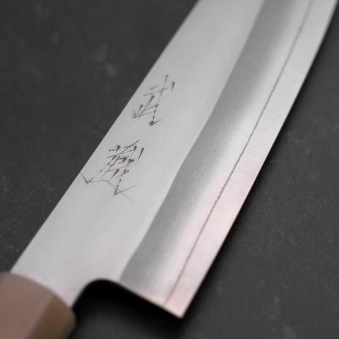 Kiritsuke Silver Steel #3 Bokashi Double Buffalo Capped Magnolia Handle 195mm (7.7”)-[Musashi]-[Japan-Küchenmesser]