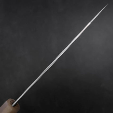 Kiritsuke Silver Steel #3 Bokashi Double Buffalo Capped Magnolia Handle 195mm (7.7”)-[Musashi]-[Japan-Küchenmesser]
