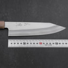 Kiritsuke Silver Steel #3 Bokashi Magnolienholz Griff mit Doppelter Büffelhorn-Kappe 195mm-[Musashi]-[Japan-Küchenmesser]