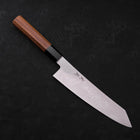 Kiritsuke Silver Steel #3 Damast Büffelhorn und Teakholz Griff 210mm-[Musashi]-[Japan-Küchenmesser]