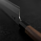 Kiritsuke Silver Steel #3 Kasumi Buffalo Walnut Handle 240mm (8.2”)-[Musashi]-[Japanese-Kitchen-Knives]