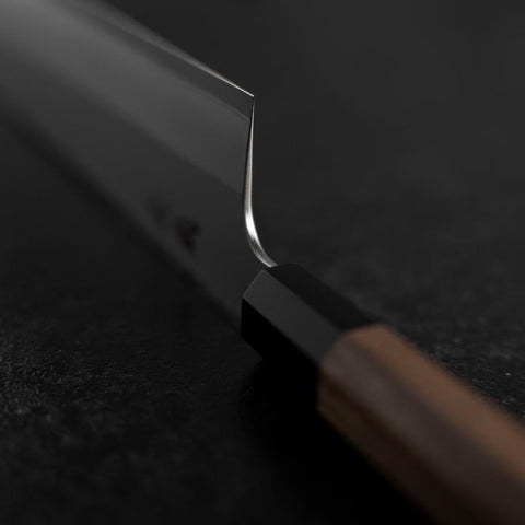 Kiritsuke Silver Steel #3 Kasumi Buffalo Walnut Handle 240mm (8.2”)-[Musashi]-[Japanese-Kitchen-Knives]