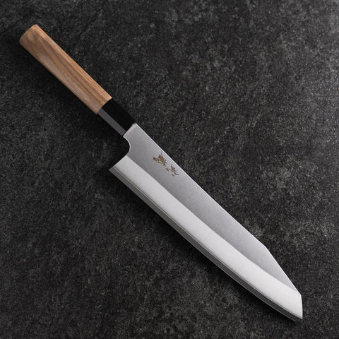 Kiritsuke Silver Steel #3 Kasumi Buffalo Walnut Handle 240mm (8.2”)-[Musashi]-[Japanese-Kitchen-Knives]