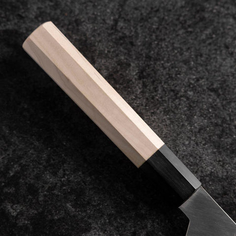 Kiritsuke Silver Steel #3 Kasumi Büffelhorn und Magnolienholz Griff 200mm-[Musashi]-[Japan-Küchenmesser]