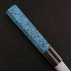 Kiritsuke Silver Steel #3 Nickel Damascus Buffalo Turquoise Handle 210mm (8.3”)-[Musashi]-[Japan-Küchenmesser]