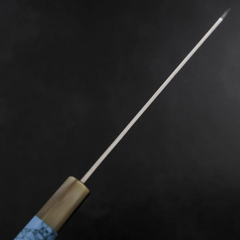Kiritsuke Silver Steel #3 Nickel Damast Büffelhorn und Türkis Griff 210mm-[Musashi]-[Japan-Küchenmesser]