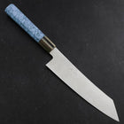 Kiritsuke Silver Steel #3 Nickel Damast Büffelhorn und Türkis Griff 210mm-[Musashi]-[Japan-Küchenmesser]