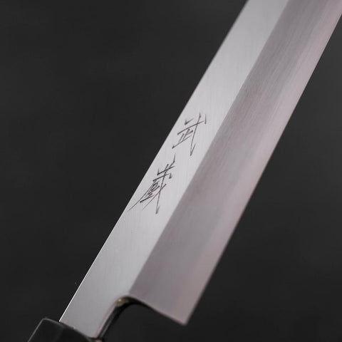 Kiritsuke Silver Steel #3 Poliert Büffelhorn und Ebenholz Griff 230mm-[Musashi]-[Japan-Küchenmesser]