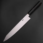 Kiritsuke Silver Steel #3 Poliert Büffelhorn und Ebenholz Griff 260mm-[Musashi]-[Japan-Küchenmesser]