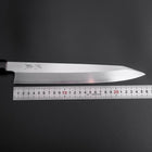 Kiritsuke Silver Steel #3 Poliert Büffelhorn und Ebenholz Griff 260mm-[Musashi]-[Japan-Küchenmesser]