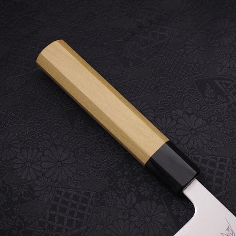 Kiritsuke Silver Steel #3 Poliert Büffelhorn und Magnolienholz Griff 210mm-[Musashi]-[Japan-Küchenmesser]