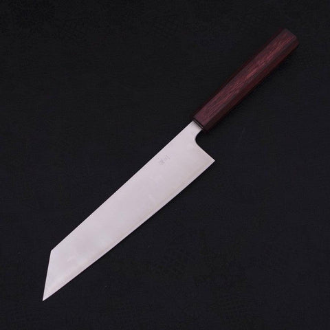 Kiritsuke Silver Steel #3 Poliert Lila Urushi Griff 210mm-[Musashi]-[Japan-Küchenmesser]