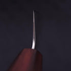 Kiritsuke Silver Steel #3 Poliert Lila Urushi Griff 210mm-[Musashi]-[Japan-Küchenmesser]