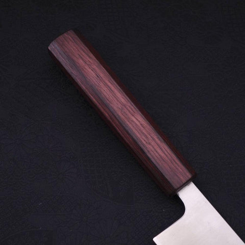 Kiritsuke Silver Steel #3 Poliert Lila Urushi Griff 210mm-[Musashi]-[Japan-Küchenmesser]