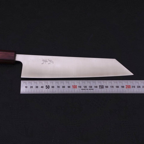 Kiritsuke Silver Steel #3 Poliert Lila Urushi Griff 210mm-[Musashi]-[Japan-Küchenmesser]