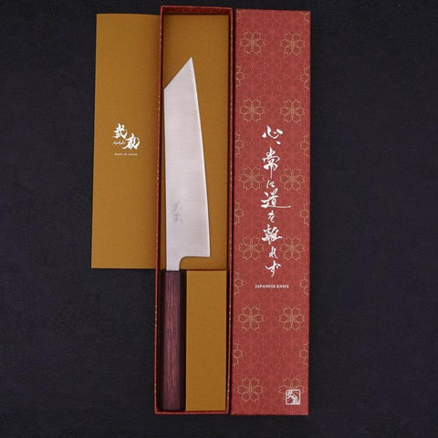 Kiritsuke Silver Steel #3 Poliert Lila Urushi Griff 210mm-[Musashi]-[Japan-Küchenmesser]