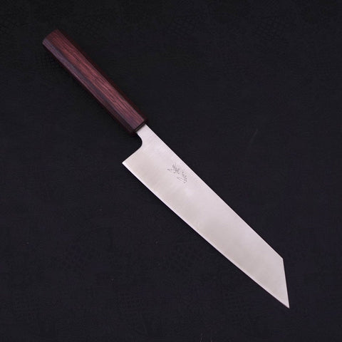 Kiritsuke Silver Steel #3 Poliert Lila Urushi Griff 210mm-[Musashi]-[Japan-Küchenmesser]