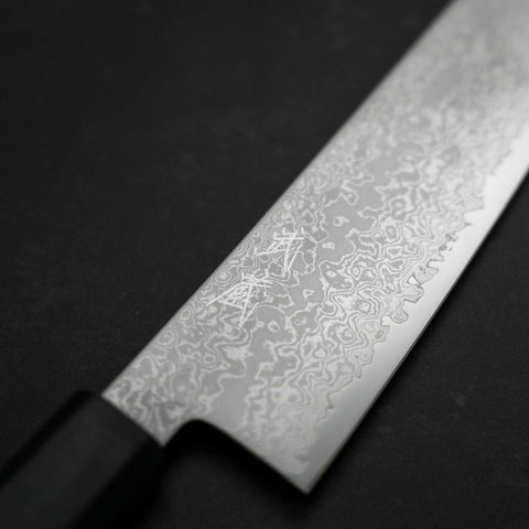 Kiritsuke VG-10 Damascus Dark Blue Urushi Handle 210mm (8.3”)-[Musashi]-[Japan-Küchenmesser]