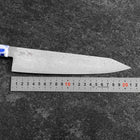 Kiritsuke VG-10 Damast Blau-Weißer Mix Ozeanplastik Griff 210mm-[Musashi]-[Japan-Küchenmesser]