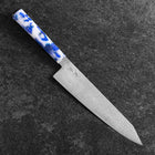 Kiritsuke VG-10 Damast Blau-Weißer Mix Ozeanplastik Griff 210mm-[Musashi]-[Japan-Küchenmesser]