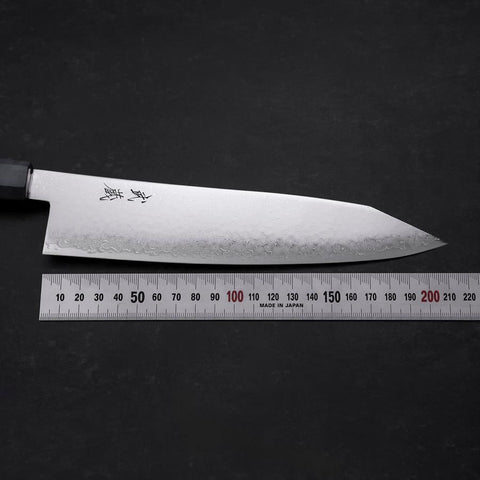 Kiritsuke VG-10 Damast Blauer Birkenholz Griff 210mm-[Musashi]-[Japan-Küchenmesser]