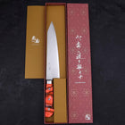 Kiritsuke VG-10 Damast Blaues Marmorierter Epoxidharz Griff 210mm-[Musashi]-[Japan-Küchenmesser]