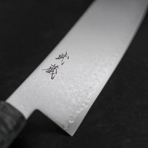 Kiritsuke VG-10 Damast Grauer Birkengriff 210mm-[Musashi]-[Japan-Küchenmesser]