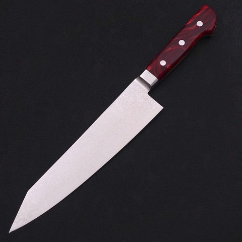 Kiritsuke VG-10 Damast Rot Marmorierter Epoxidharz Griff 210mm-[Musashi]-[Japan-Küchenmesser]