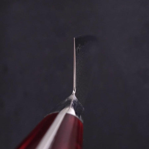 Kiritsuke VG-10 Damast Rot Marmorierter Epoxidharz Griff 210mm-[Musashi]-[Japan-Küchenmesser]