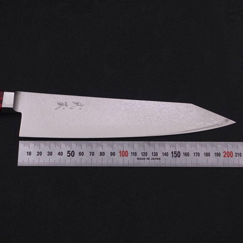 Kiritsuke VG-10 Damast Rot Marmorierter Epoxidharz Griff 210mm-[Musashi]-[Japan-Küchenmesser]
