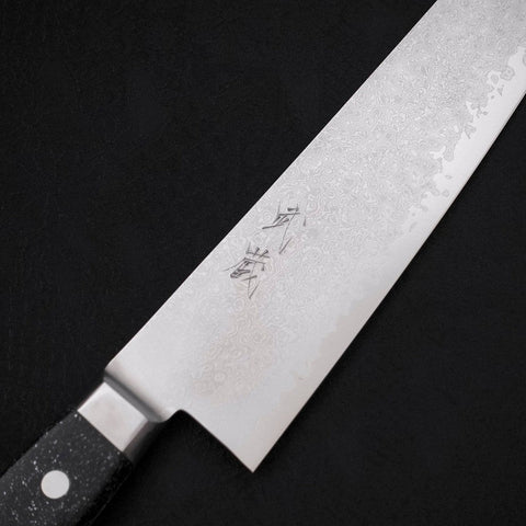 Kiritsuke VG-10 Damast Schwarz marmorierter Epoxidharz Griff 210mm-[Musashi]-[Japan-Küchenmesser]
