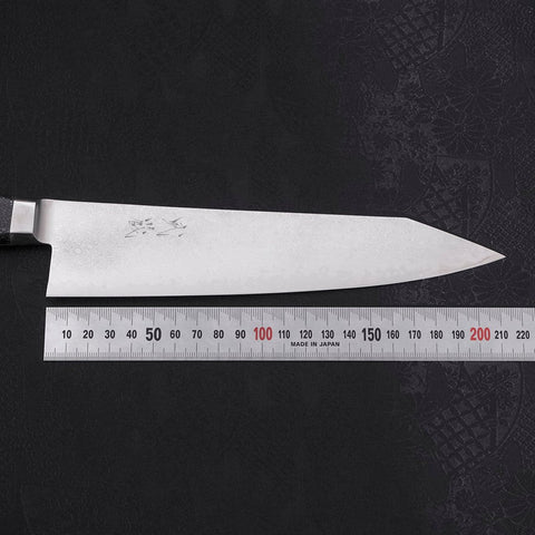 Kiritsuke VG-10 Damast Schwarz marmorierter Epoxidharz Griff 210mm-[Musashi]-[Japan-Küchenmesser]