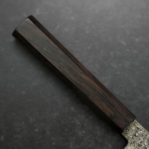 Kiritsuke VG-10 Kurozome Damast Büffelhorn und Ebenholz Griff 210mm-[Musashi]-[Japan-Küchenmesser]