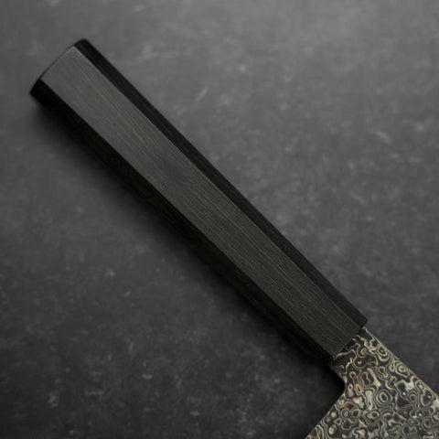 Kiritsuke VG-10 Kurozome Damast Büffelhorn und Ebenholz Griff 240mm-[Musashi]-[Japan-Küchenmesser]