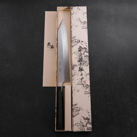 Kiritsuke VG-10 Mirror Buffalo Ebony Handle 260mm (10.6”)-[Musashi]-[Japan-Küchenmesser]